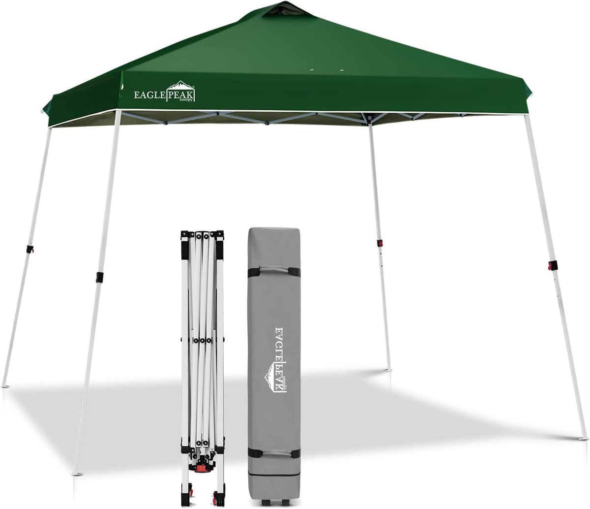 10' x 10' Slant Leg Pop-up Canopy Tent with 64 Square Feet of Shade (Blue) P3727