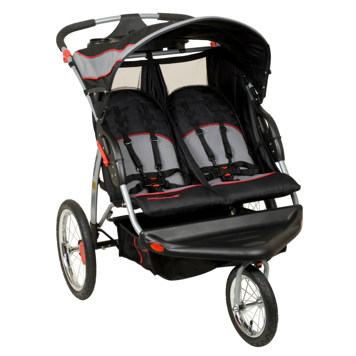 Black Double Jogger Stroller Q2792
