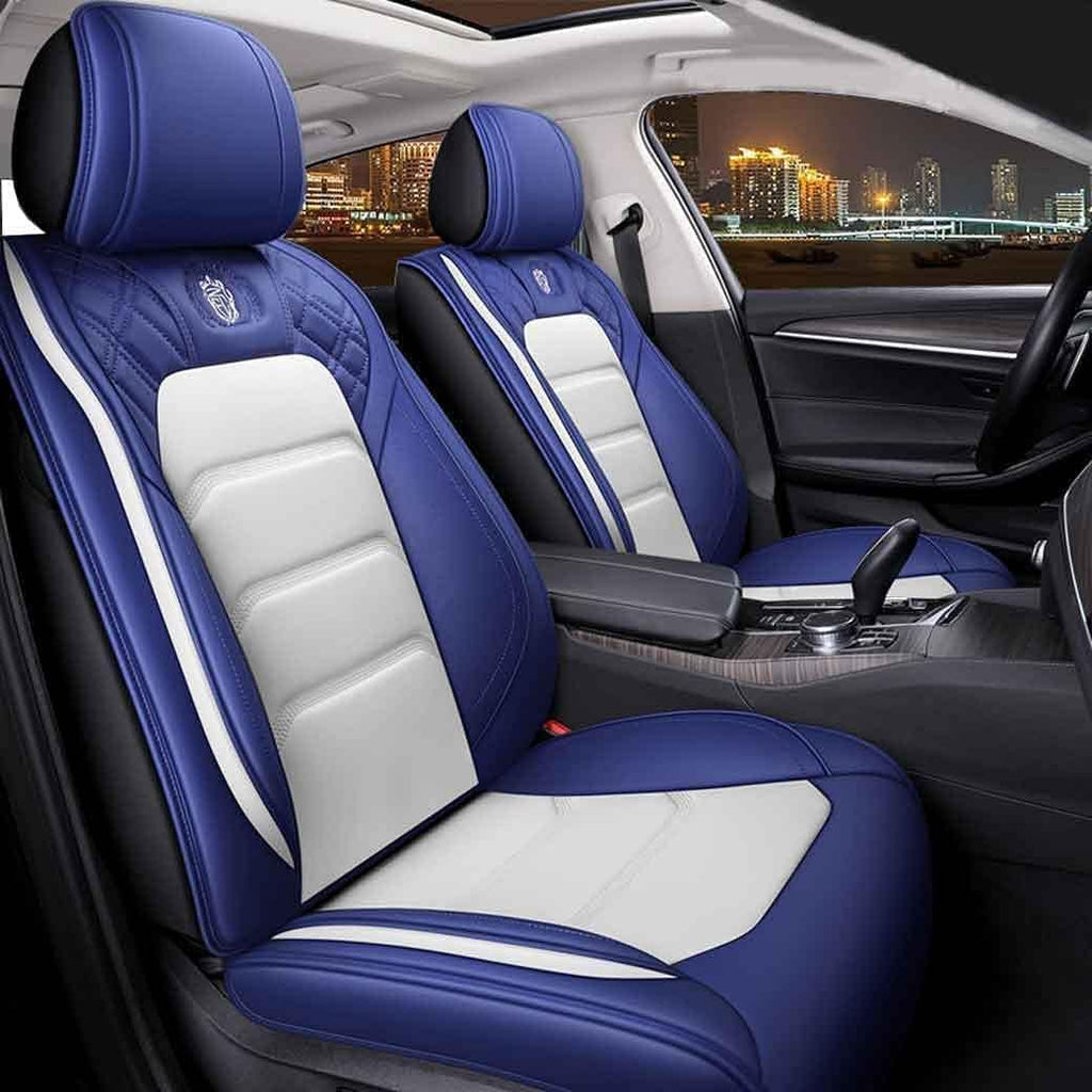 Leather Car Seat Covers 5 Seats Full Set S158