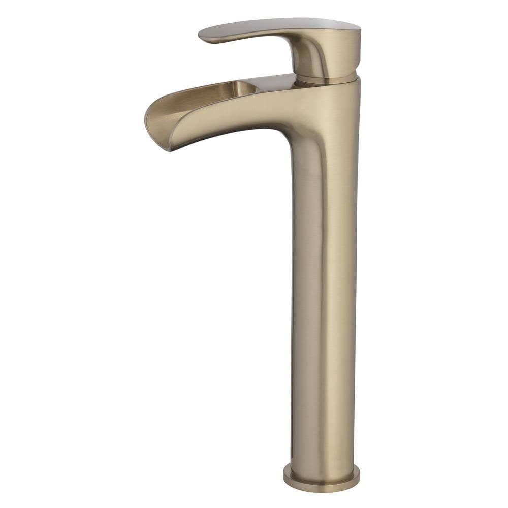 Brushed Bronze 1-Handle Vessel Bathroom Sink Faucet with Drain J89803