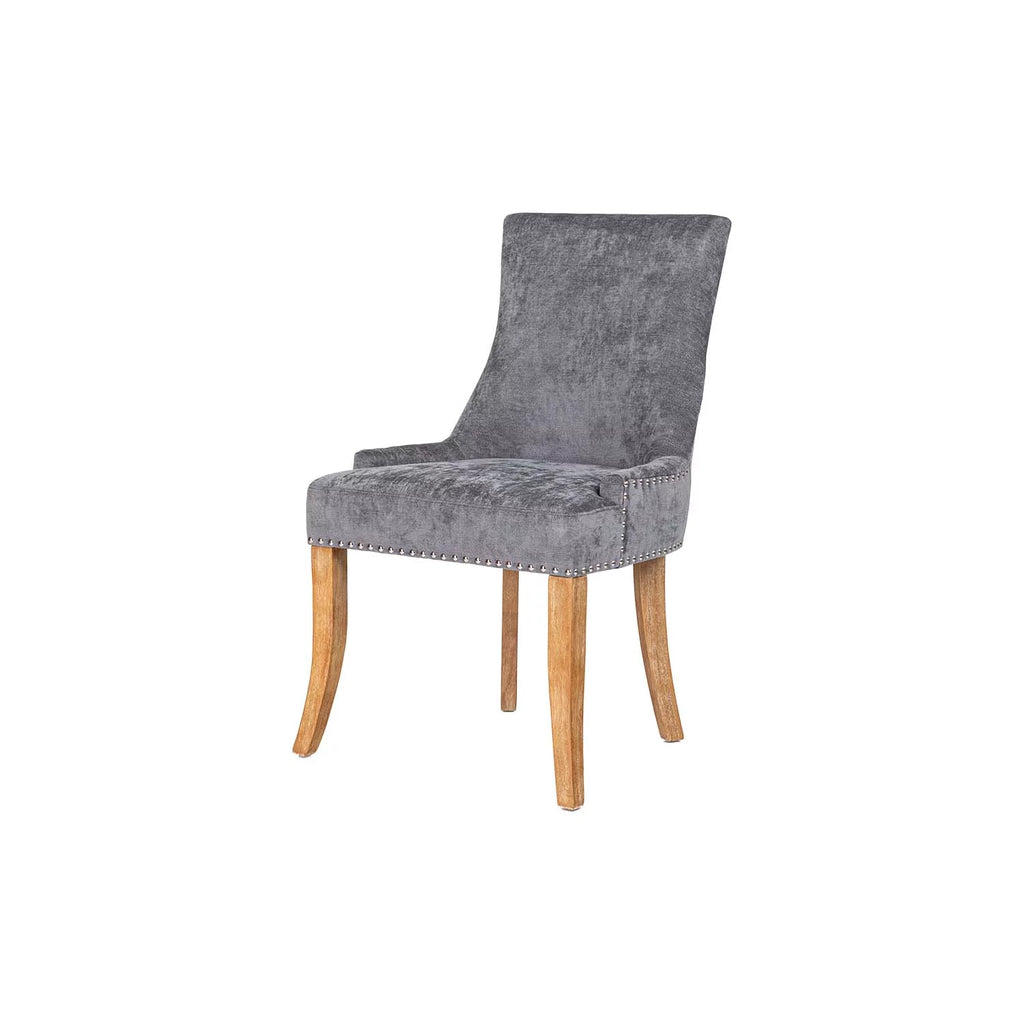 Upholstered Dining Chair Set of 2 with Solid Wood Legs L71952