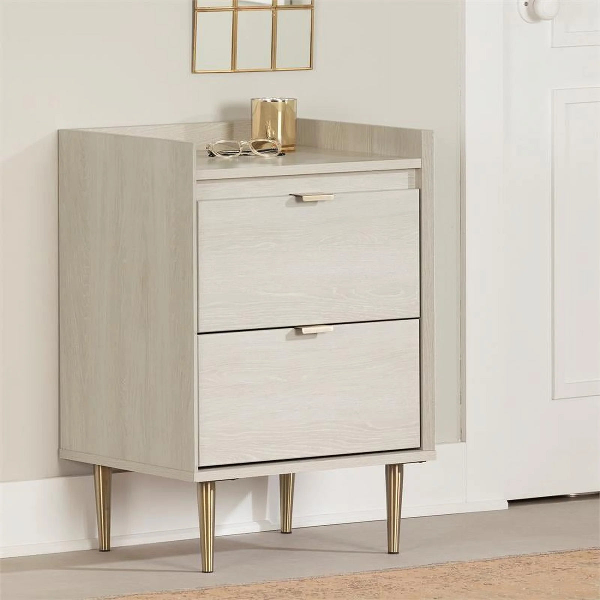 Modern End Table Winter Oak O8774