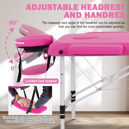 Portable Aluminium 3 Folding Massage Table H771579
