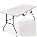 6ft White Plastic Folding Table N495