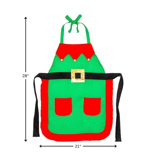 Red & Green Apron T739