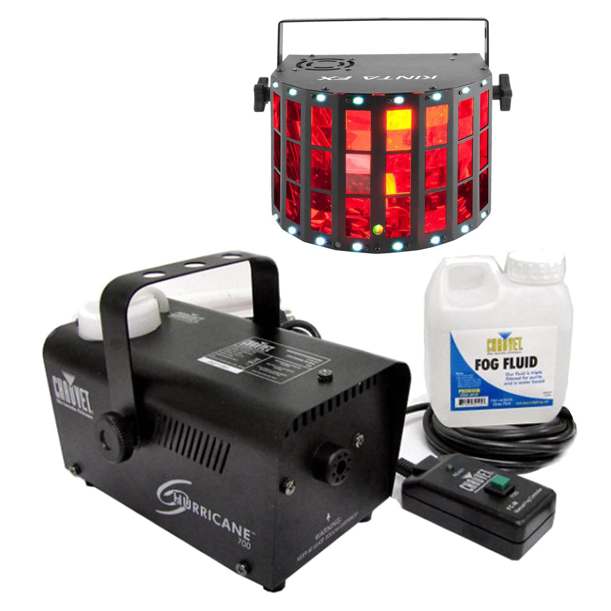 Fog Machine with Fog Fluid and Remote and LED Light C99015