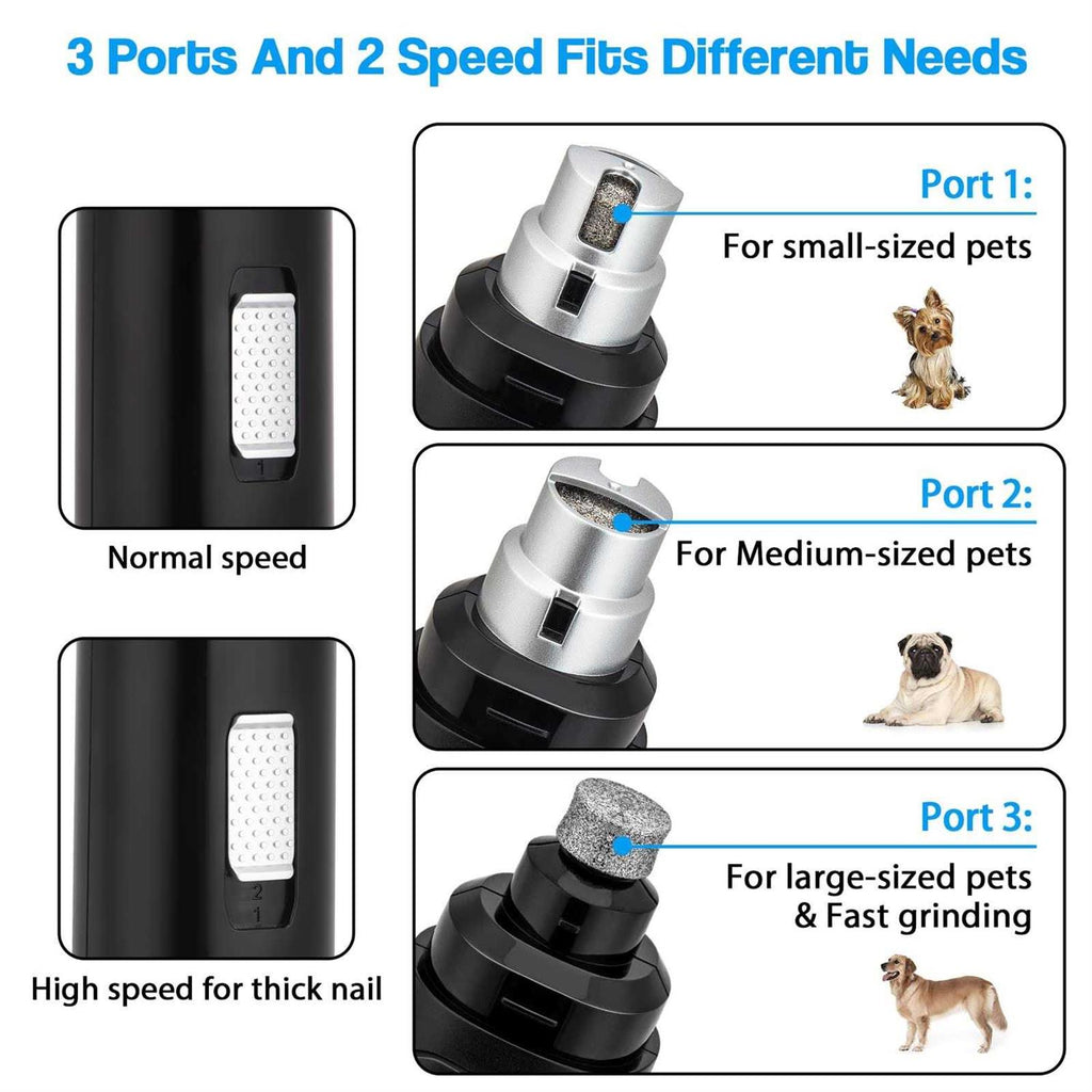2-Speed Electric Rechargeable Pet Nail Grinder C108404