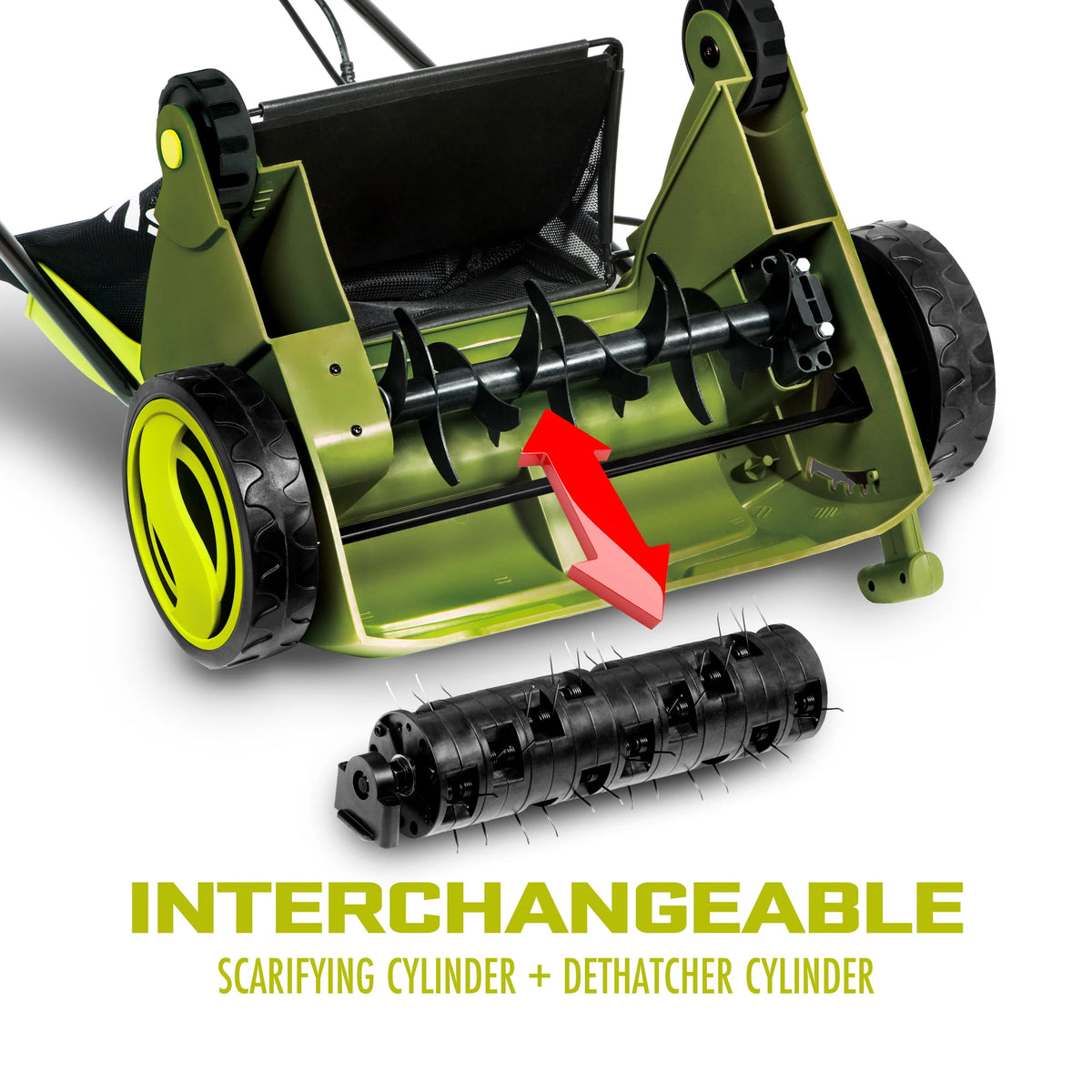 Electric 12.6-inch Lawn Dethatcher + Scarifier with Collection Bag L897111