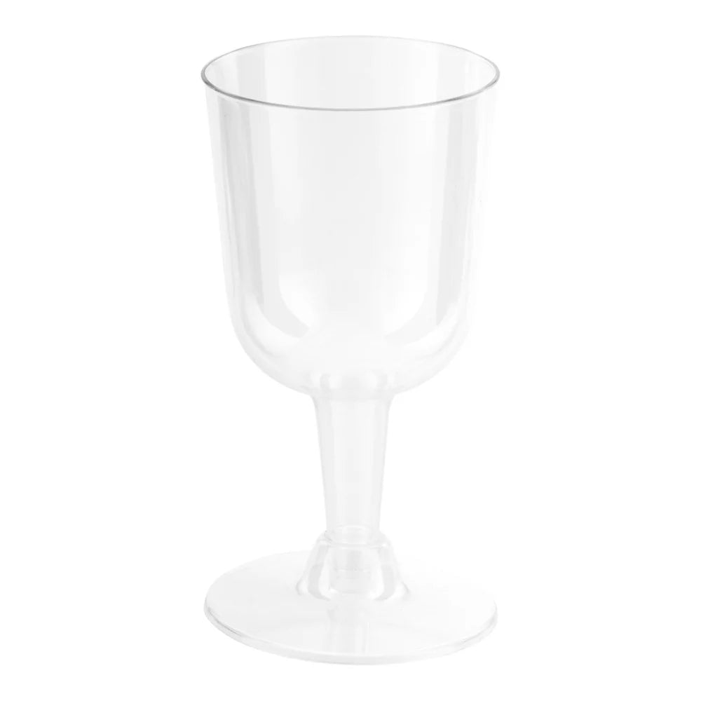 4 oz Round Clear Plastic Wine Glass 100 count J81206