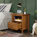 Cherry Finish Nightstand with Drawer Y881