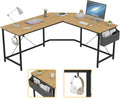 L Shaped Desk 59 Inches Computer Corner Desk with Storage T550156