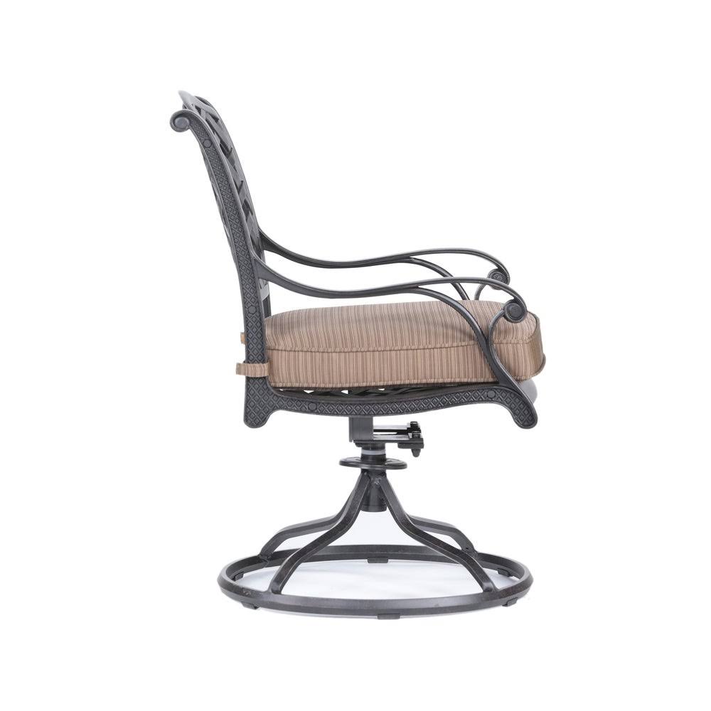 Olefin Aluminum Dining Swivel Rocker with Cushion Set of 2 M640
