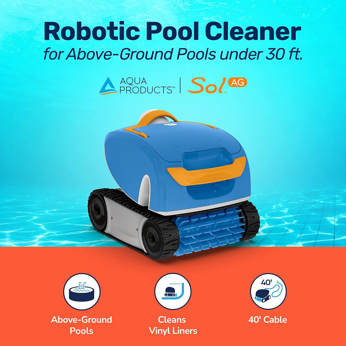 Robotic Pool Cleaner with 40ft Cable J952752