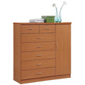 7 Drawer 1 Door Cherry Chest B20137