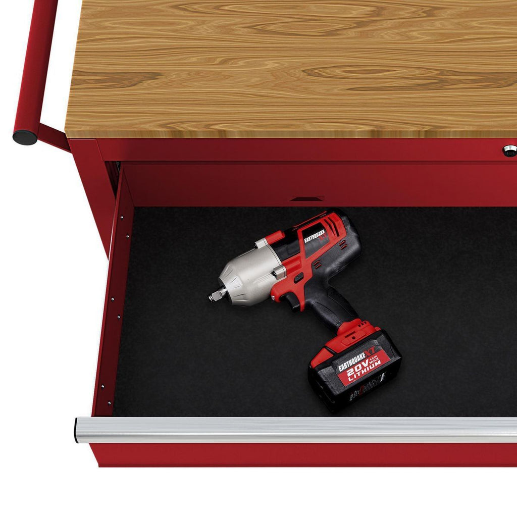 46 in. Mobile Workbench with Solid Wood Top Y796980