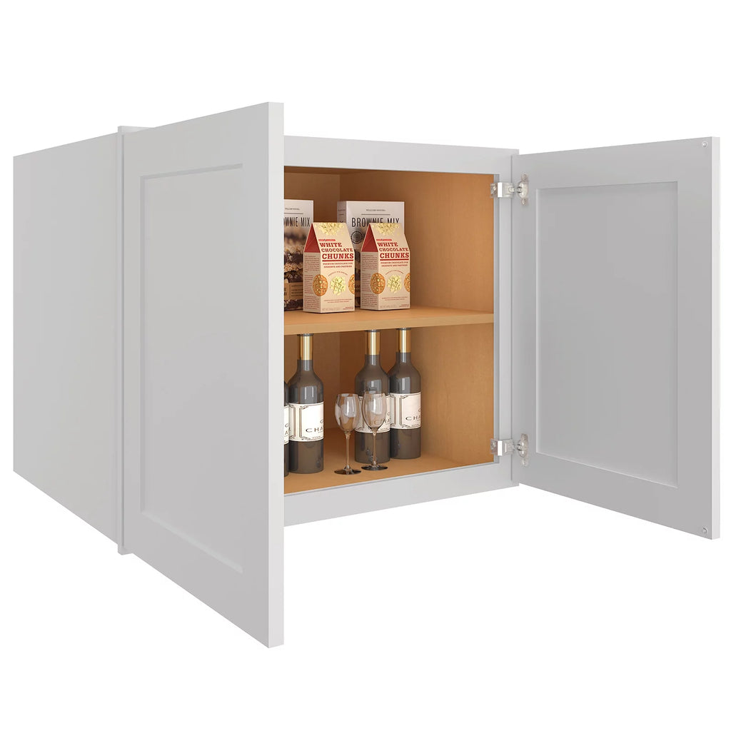 30-in Shaker Wall Bridge Kitchen Cabinet with 2 Doors T918
