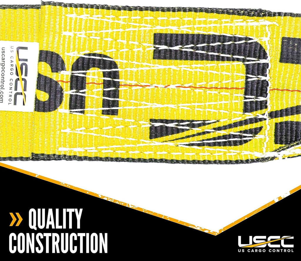 4 Inch x 11 Inch Yellow Fixed End with Ratchet and Flat Hook F939317