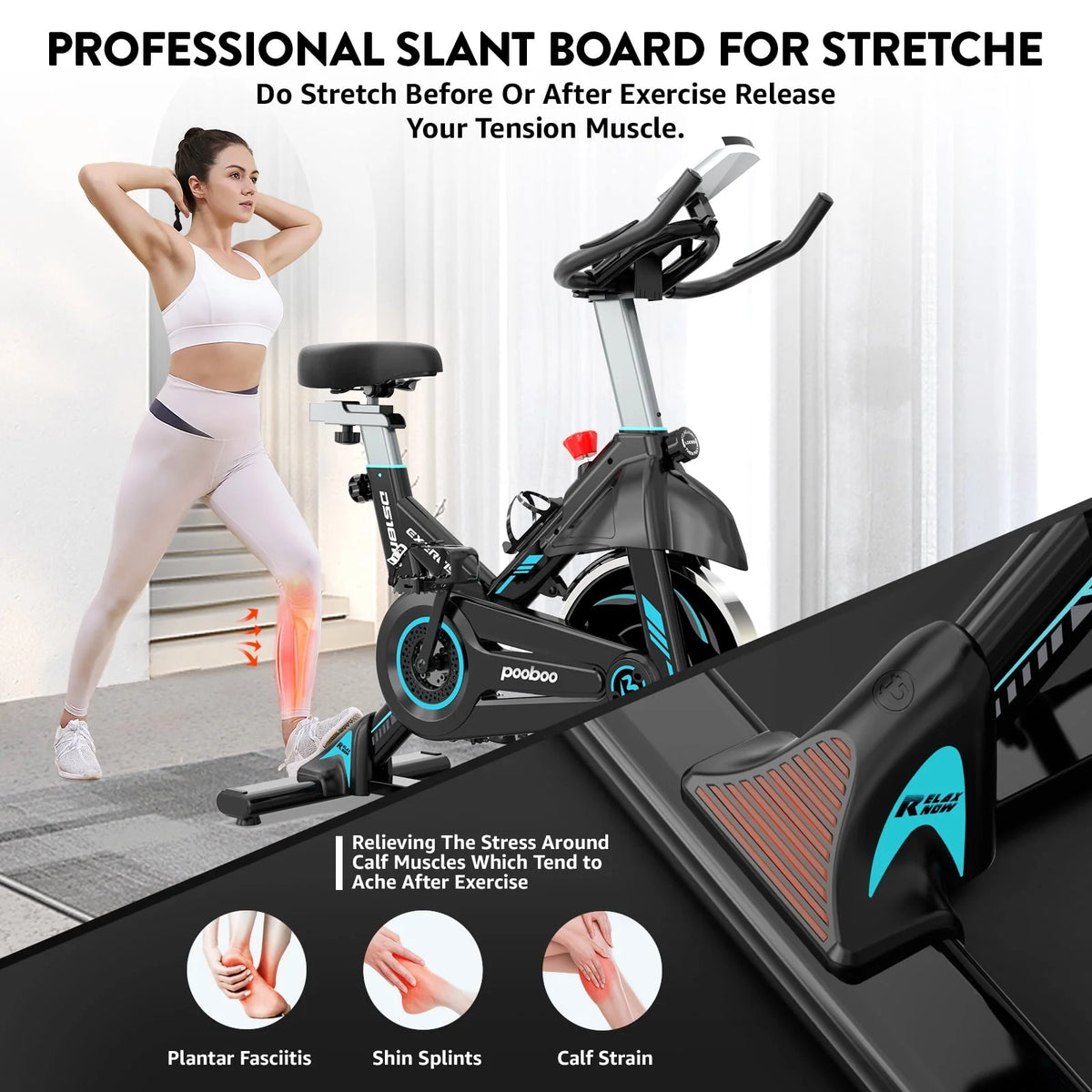 Indoor Cycling Bike Magnetic Stationary Exercise Bike 40lbs Flywheel Y758