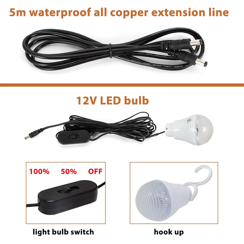 Portable Power Station Kit with 4 Bulbs S262011