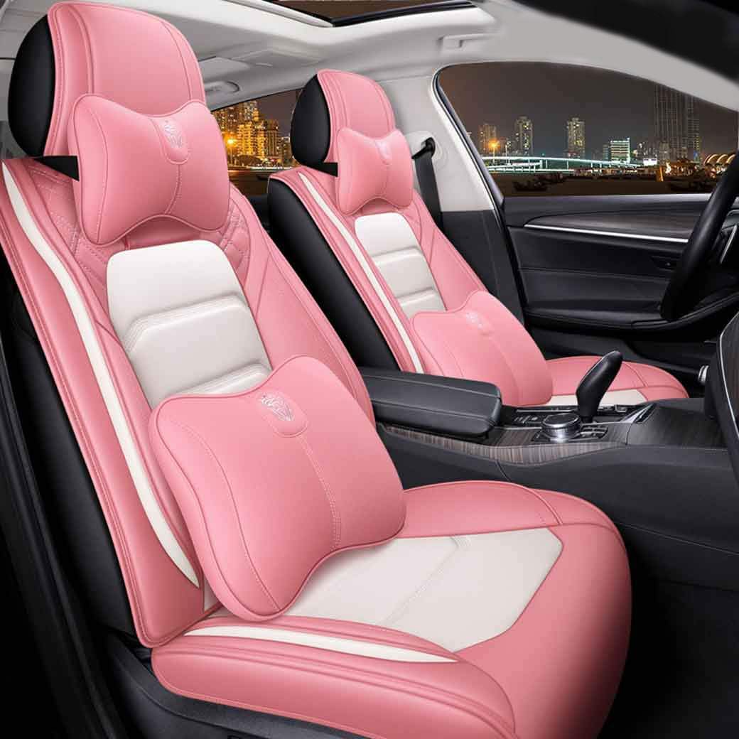 Leather Car Seat Covers 5 Seats Full Set S158