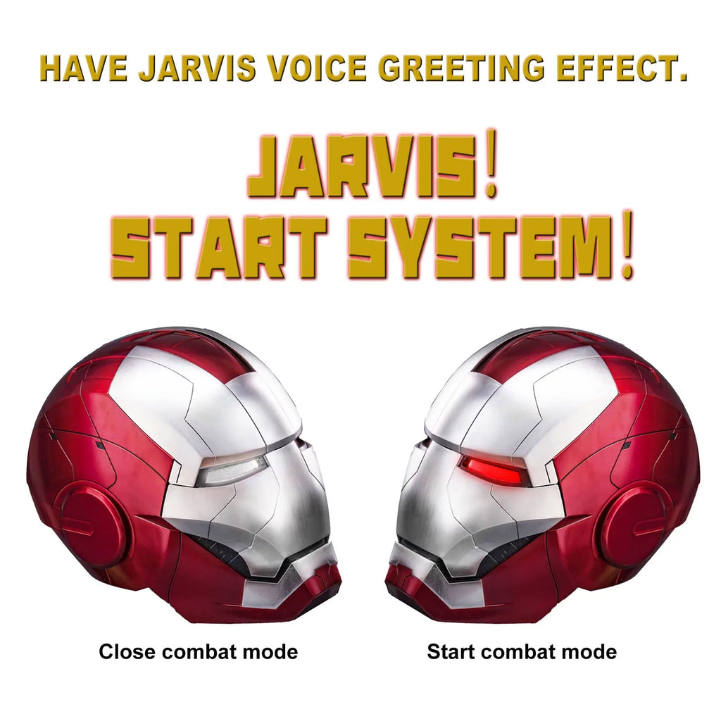 Wearable Electronic Helmet with Sounds & LED Eyes 1:1 Model F844