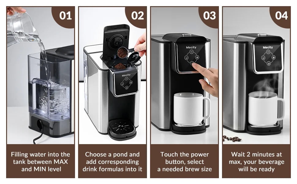 3-in-1 Single Serve Coffee Maker D2272