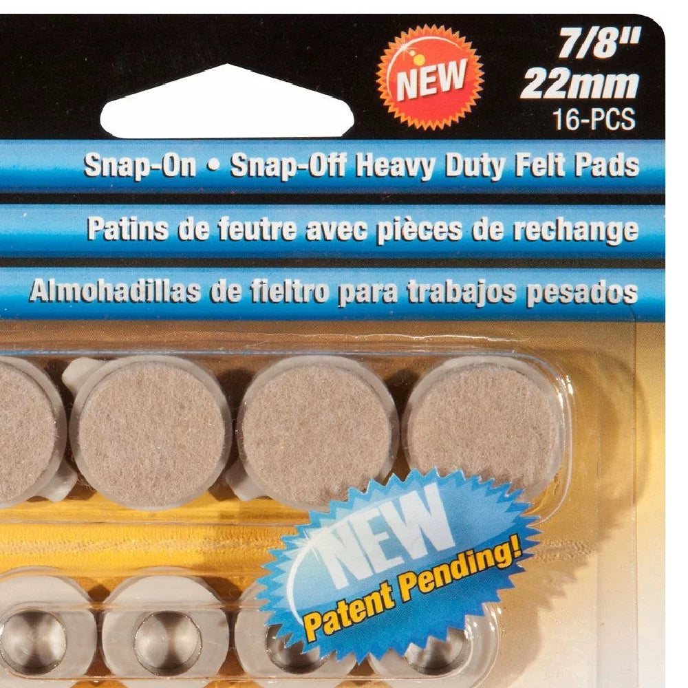 Beige Round Furniture Pads 8 Count U4419