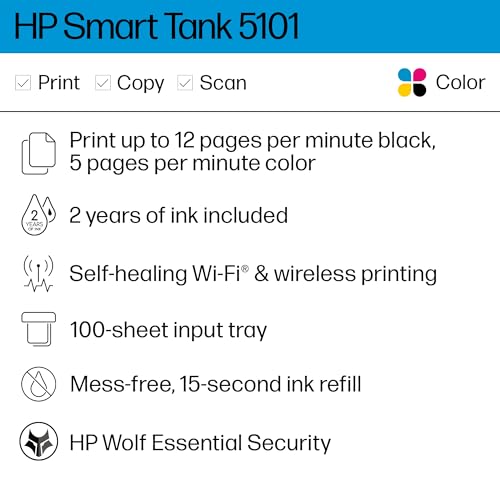 Wireless All-in-One Ink-Tank Printer, White B262