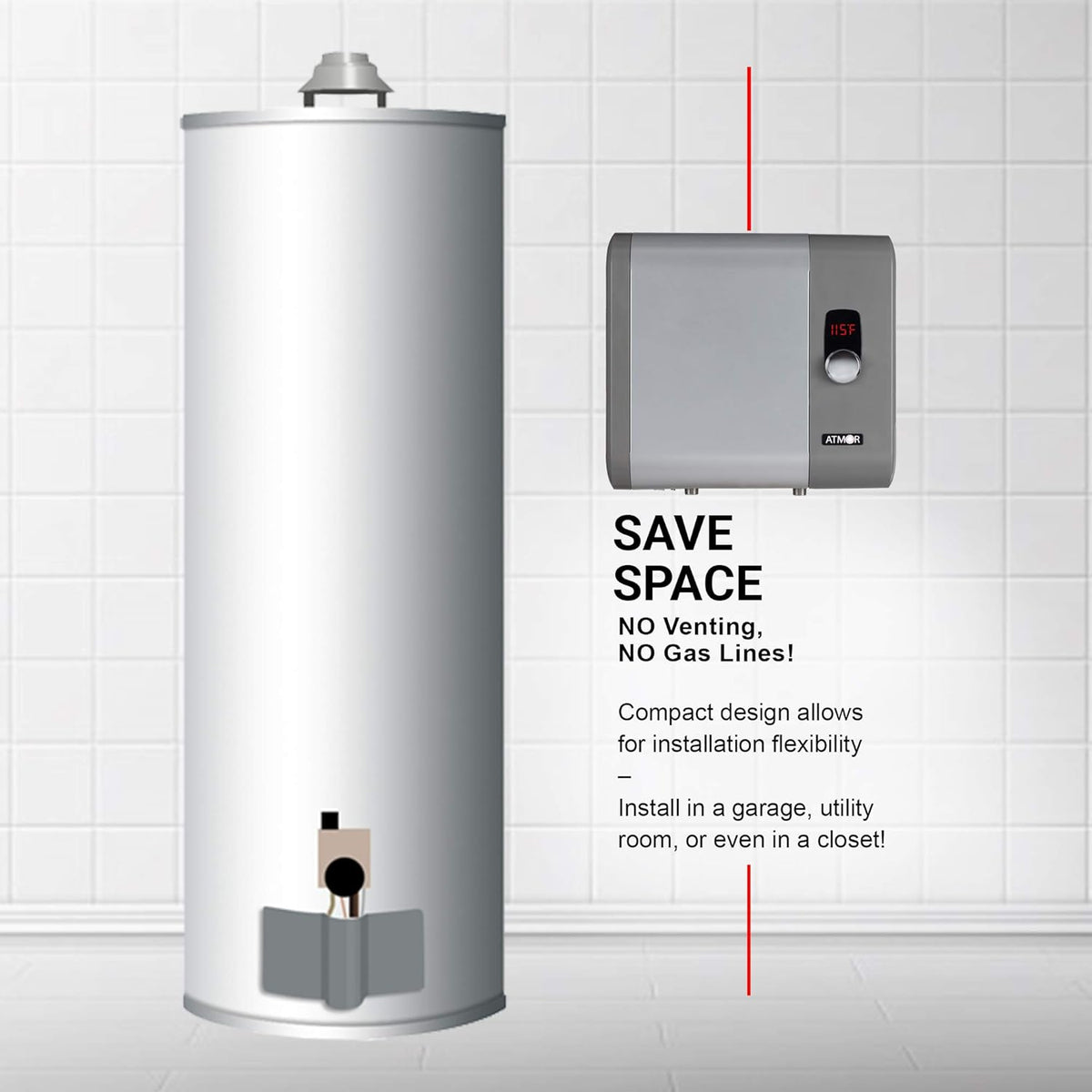 24kW 4.65 GPM Electric Tankless Water Heater P9139