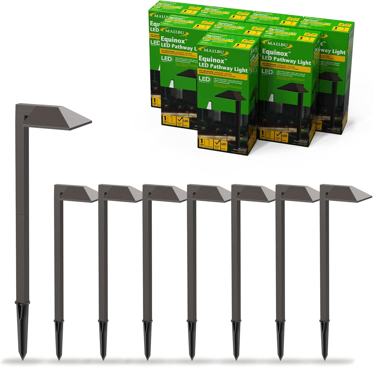 Low Voltage LED Pathway Light 8 Pack 22 Lumen Warm White H829405