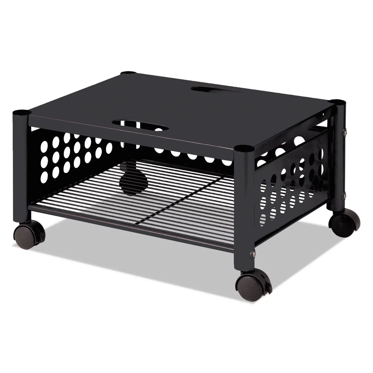 Underdesk Machine Stand One-shelf Black S48771
