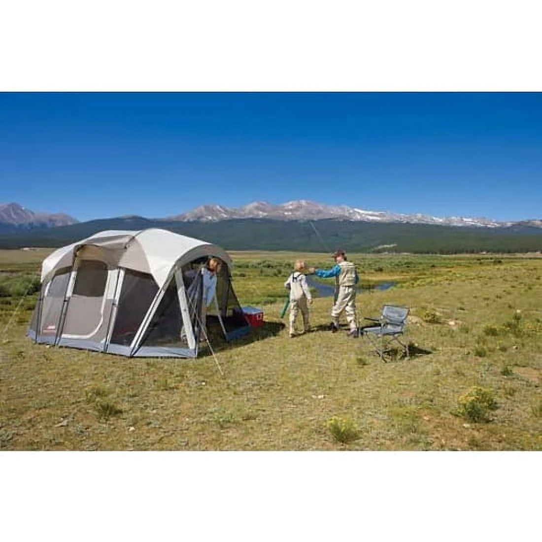 6-Person Camping Tent with Screen Room Z666188