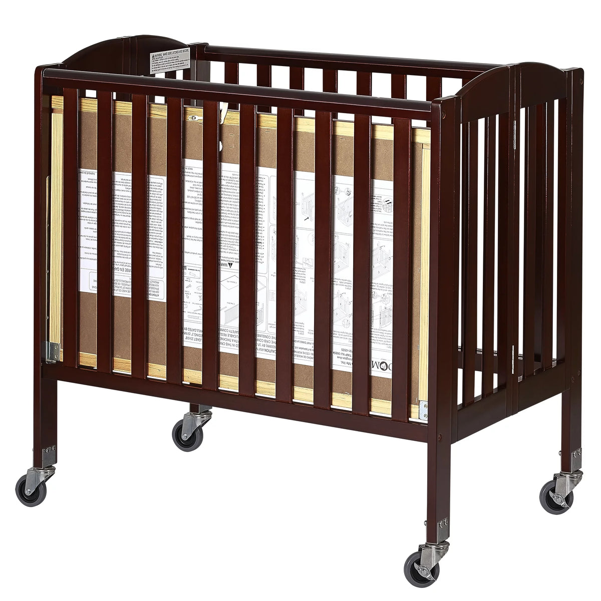 Espresso 3-in-1 Folding Portable Mini Crib X7197