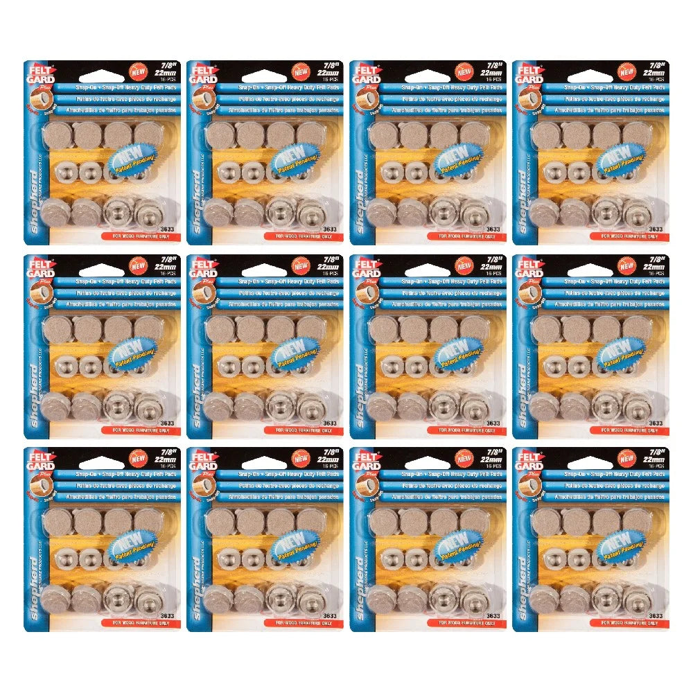 Beige Round Furniture Pads 8 Count U4419