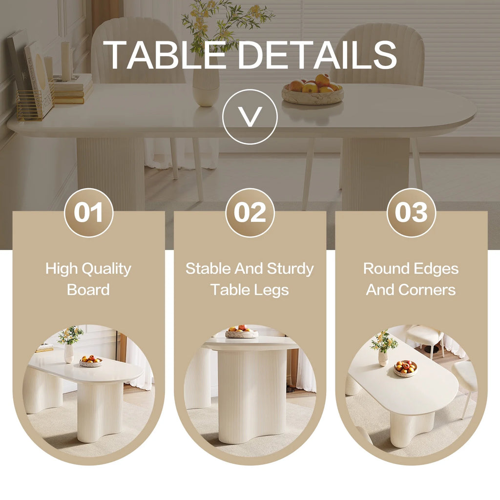 Dining Table Set with 6 Chairs A7110