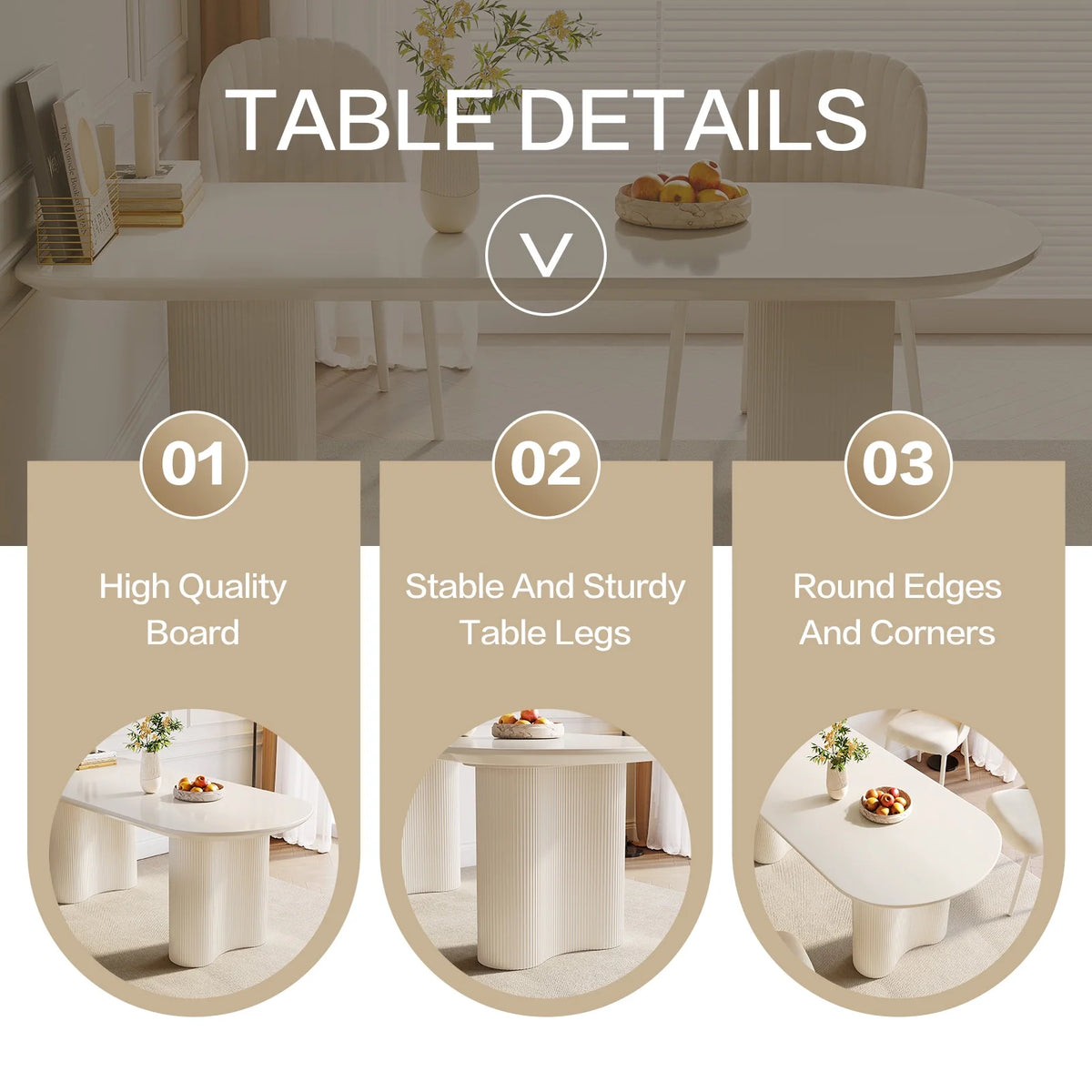 Dining Table Set with 6 Chairs A7110