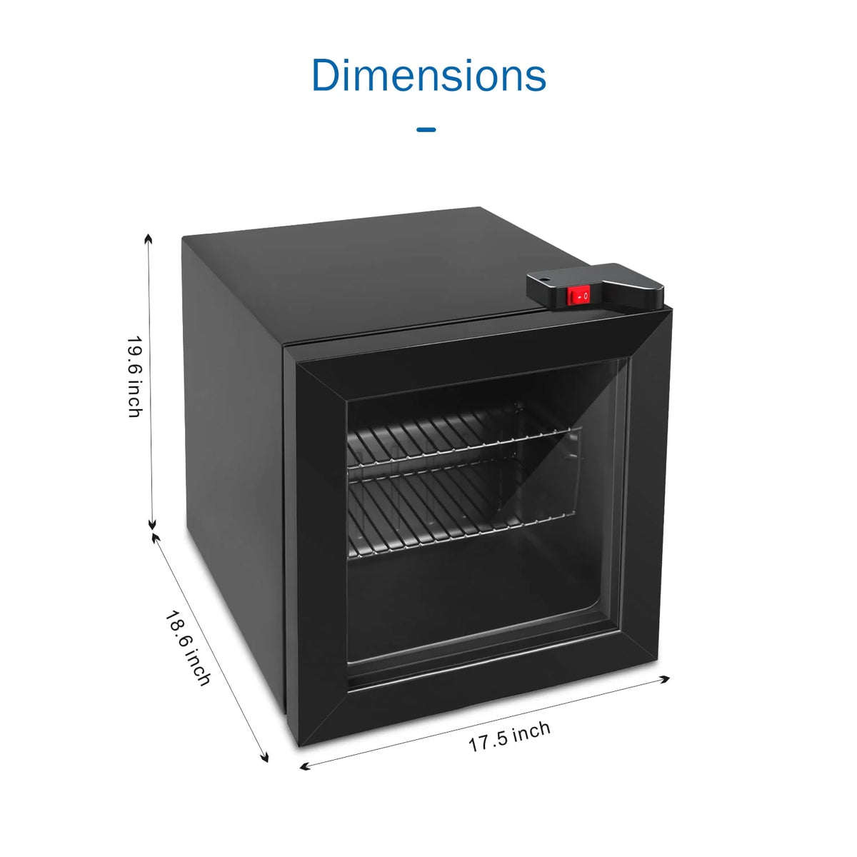 1.1 Cu Ft Countertop Glass Door Freezer J9183