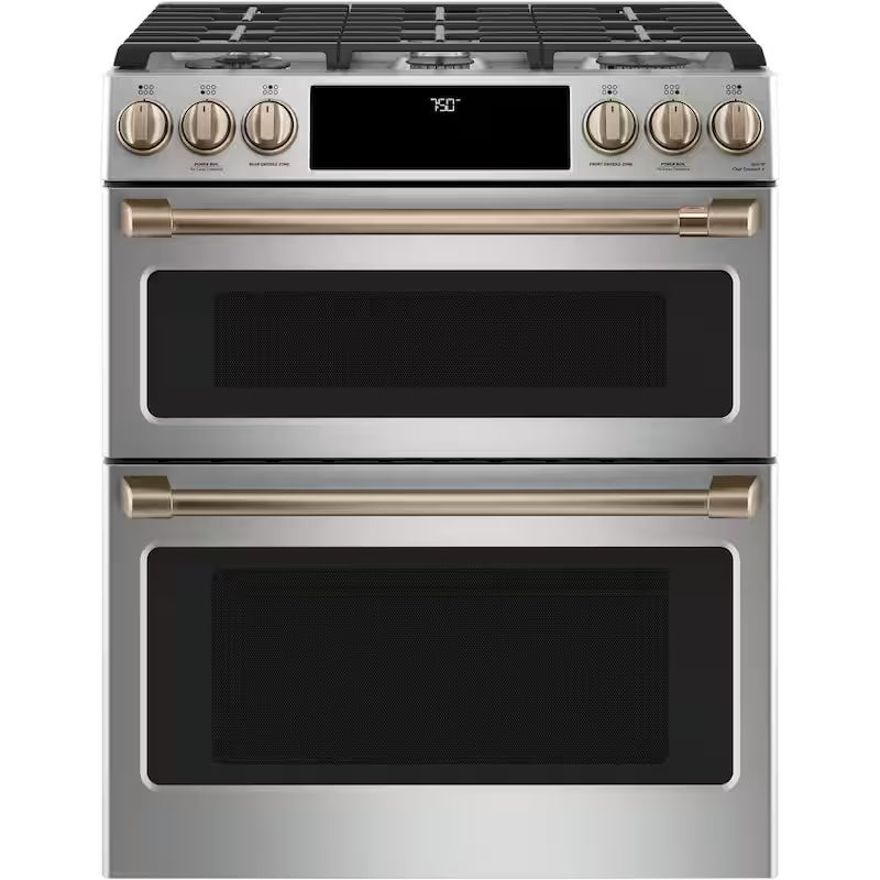 Gas Range Handle and Knob Kit in Brushed Bronze J783