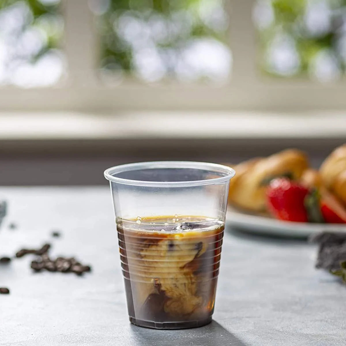 12 Oz Clear Disposable Plastic Cups 240-Pack R1230