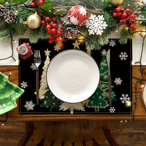 Red Christmas Placemats Set of 4 P561