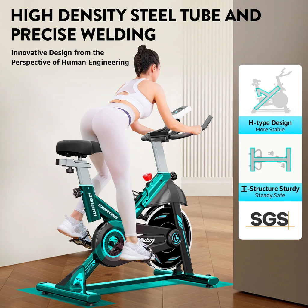 Indoor Cycling Bike Magnetic Stationary Exercise Bike 40lbs Flywheel Y758