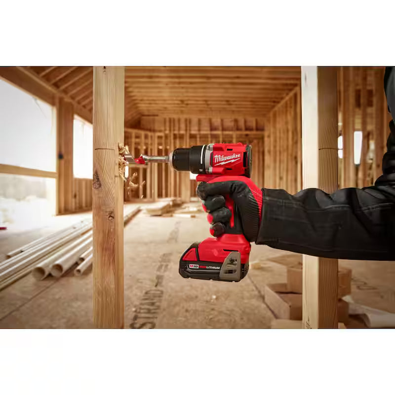 18V Lithium-Ion Brushless Cordless Compact Drill/Impact Combo Kit (2-Tool) L456