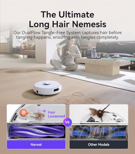 Robot Vacuum and Mop Combo, 8500Pa, Self-Emptying, Auto Mop Washing D1645