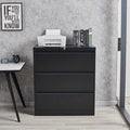 Black 3-Drawer Vertical Filing Cabinet A6339