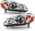 Toyota Corolla Replacement Headlights Amber Signal Lamp Driver + Passenger Side Z928