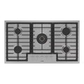 36 in. Gas Cooktop in Stainless Steel with 5 Burners Z39992