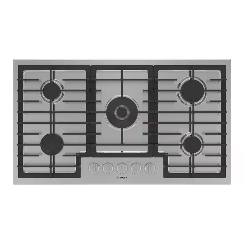 36 in. Gas Cooktop in Stainless Steel with 5 Burners Z39992