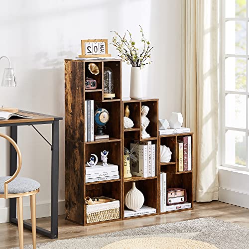 3-Cube Open Bookshelf with 2-Tier Storage J89875