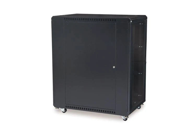 22U Cabinet with Glass Front and Vented Rear Doors X199