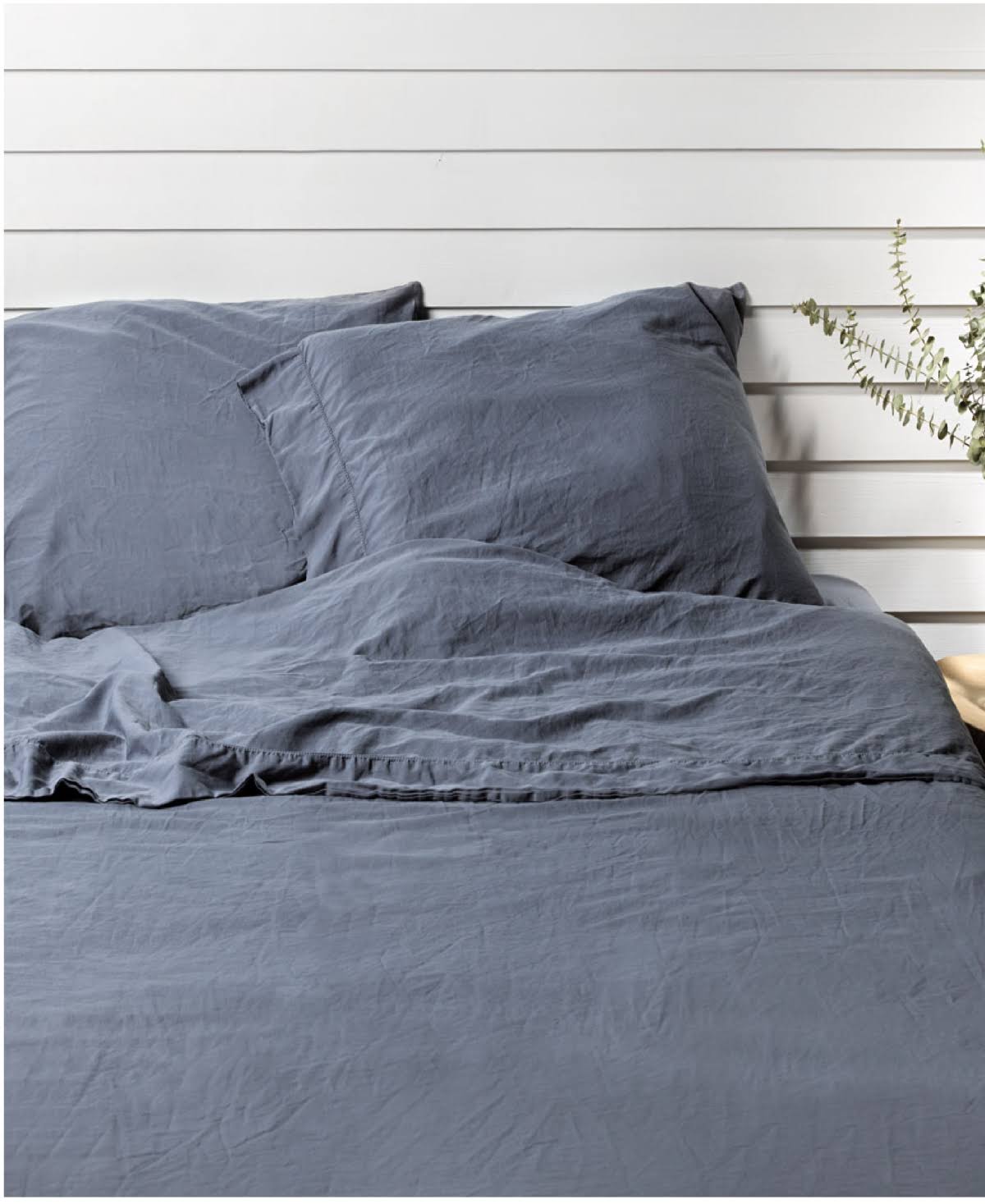 California King Flax Linen Sateen Sheet Set Y6156